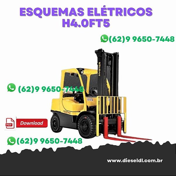 ESQUEMAS ELÉTRICOS EMPILHADEIRA H4.0FT5, H4.5FTS5, H4.5FT6 HYSTER