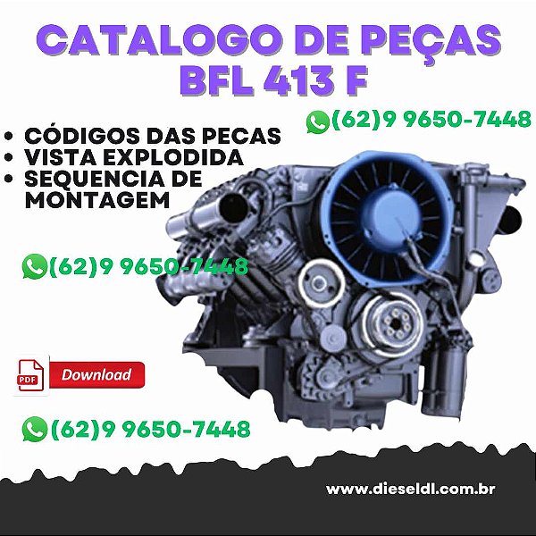 CATÁLOGO DE PEÇAS DEUTZ  B/FL 413 F/FW/FC  MOTOR