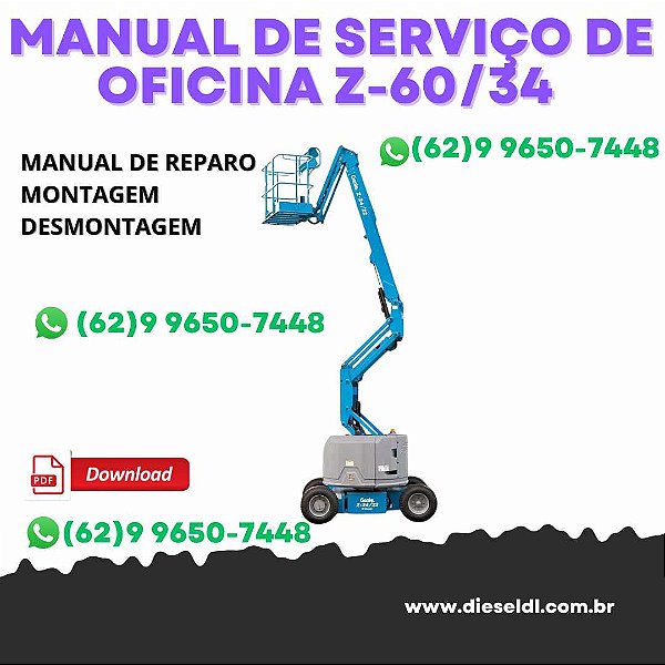 MANUAL DE SERVIÇO DE OFICINA PLATAFORMA Z-60/34 GENIE