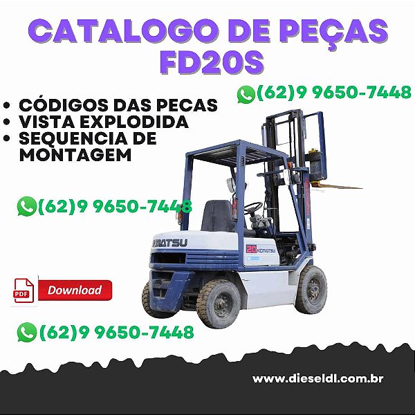 CATÁLOGO DE PEÇAS  EMPILHADEIRA  FD20S/25S/30S-5 KOMATSU