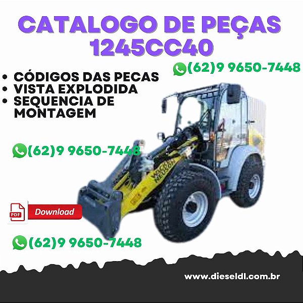 CATÁLOGO DE PEÇAS  CARREGADEIRA 1245CC40  WACKER NEUSON