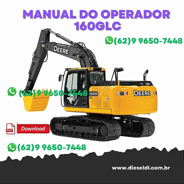 MANUAL DO OPERADOR  ESCAVADEIRA 160GLC, 180GLC  JOHN DEERE
