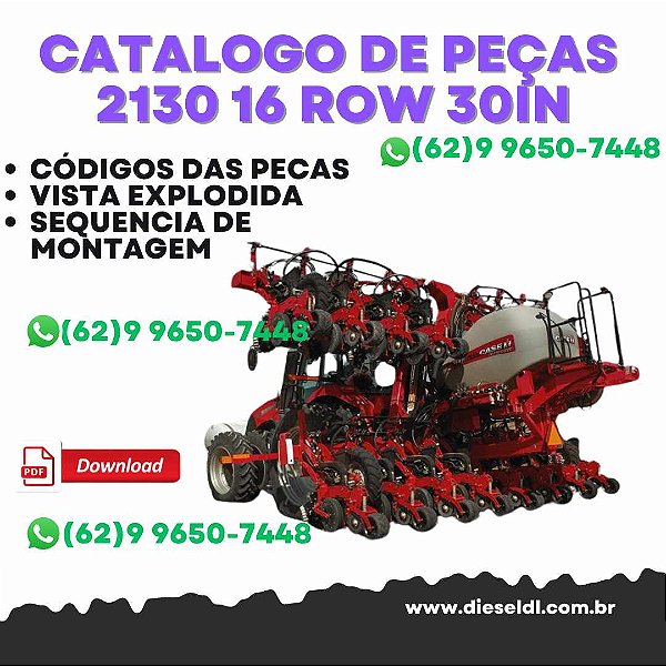 CATALOGO DE PEÇAS 2130 STACKER PLANTADEIRA 16 ROW 30IN SPACING