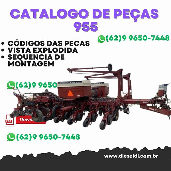 CATALOGO DE PEÇAS 955 PLANTADEIRA MONTADA CASE IH