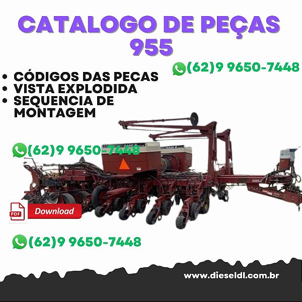 CATALOGO DE PEÇAS 955 PLANTADEIRA REBOCADA CASE IH
