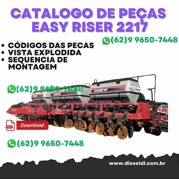 CATALOGO DE PEÇAS EASY RISER 2217 PLANTADEIRA  CASE IH