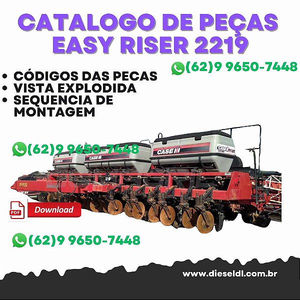 CATALOGO DE PEÇAS EASY RISER 2219 PLANTADEIRA  CASE IH