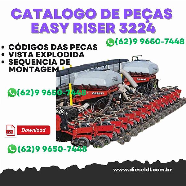 CATALOGO DE PEÇAS EASY RISER 3224 PLANTADEIRA CASE IH