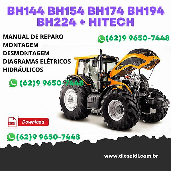 MANUAL DE OFICINA BH144 BH154 BH174 BH194 BH224 + HITECH VALTRA