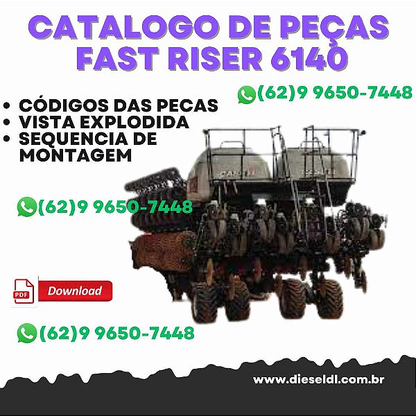 CATALOGO DE PEÇAS FAST RISER 6140 ESP 45CM PLANTADEIRA CASE IH