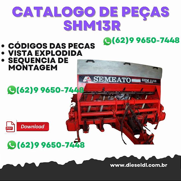 CATALOGO DE PEÇAS PLANTADEIRA SHM13R SEMEATO