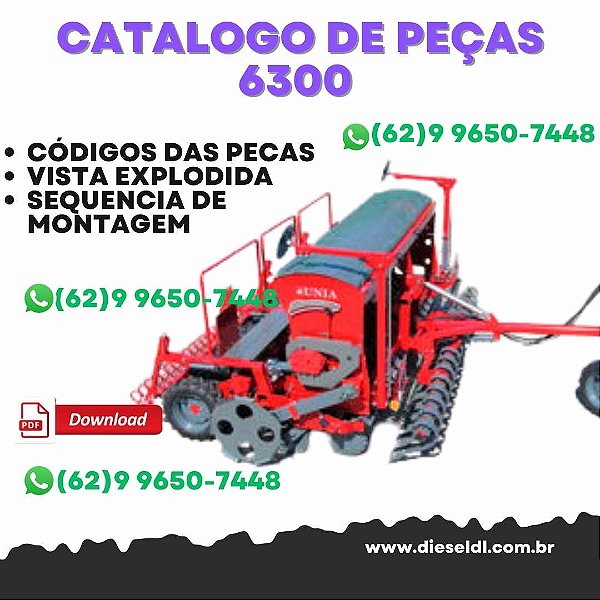 CATALOGO DE PEÇAS 6300 SEMEADOR DE CEREAIS