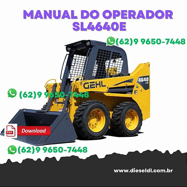 MANUAL DO OPERADOR MINI CARREGADEIRA SL4640E, SL4640E (EU) POWER2  GEHL