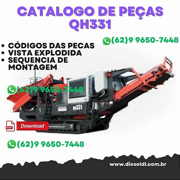 CATÁLOGO DE PEÇAS CONE CRUSHER  QH331 SANDVIK
