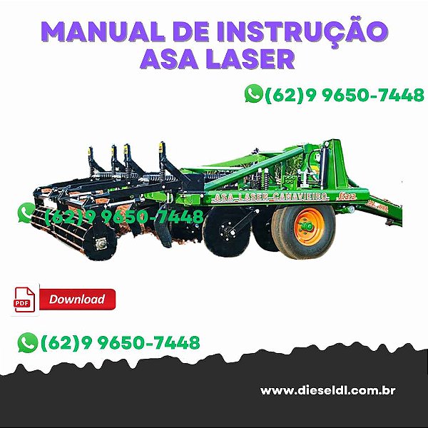 MANUAL DE INSTRUÇÕES CANAVIEIRO SUBSOLADOR ASA LASER  STARA