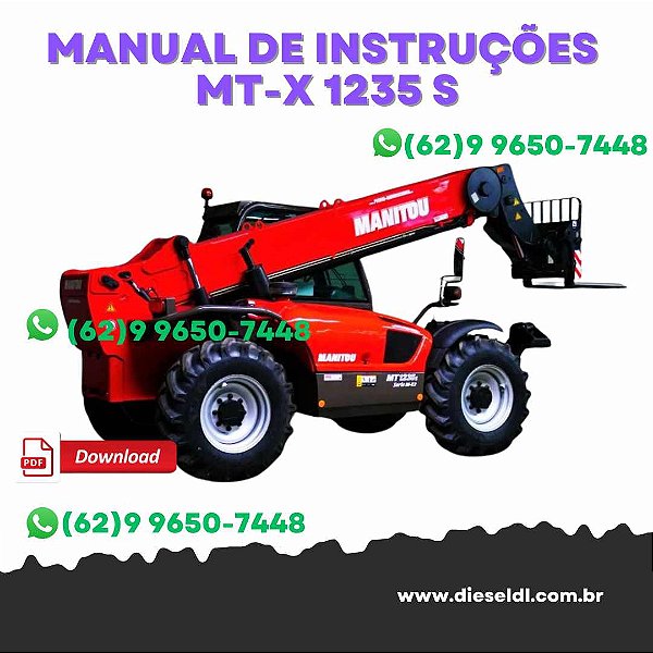 MANUAL DE INSTRUÇÕES  MANIPULADORES TURBO MT-X 1235 S, MT-X 1440 SL, MT-X 1740 SL MANITOU