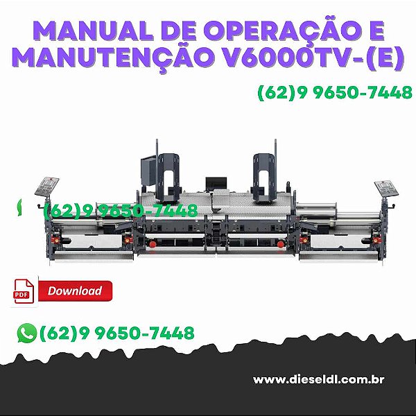 MANUAL DE OPERAÇÃO E MANUTENÇÃO DYNAPAC V5100TV-(E) / V6000TV-(E)