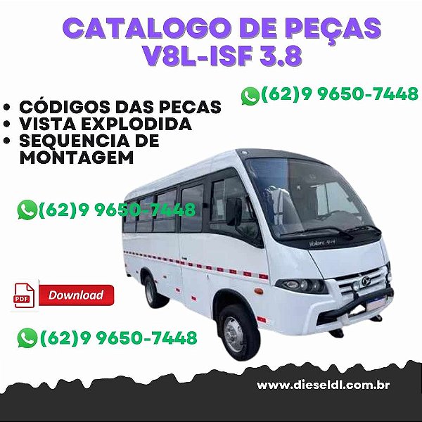 CATÁLOGO DE PEÇAS VOLARE V8L  ISF 3.8 - EURO V  AGRALE