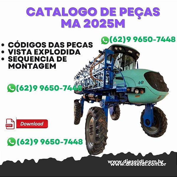 CATÁLOGO DE PEÇAS PULVERIZADOR MA 2025M, MA 2027M, MA 2025M, MA 2627M	 PARRUDINHA
