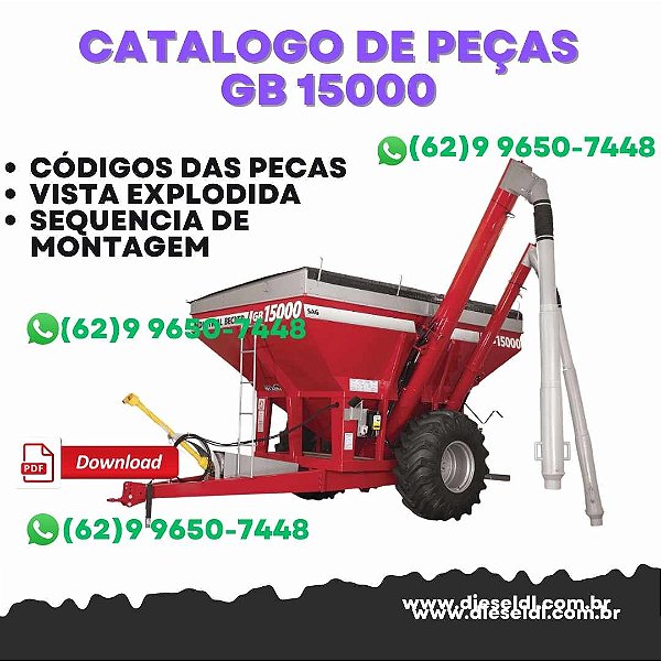 CATÁLOGO DE PEÇAS  GRANELEIRA  GB 15000 BECKER