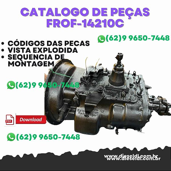 CATÁLOGO DE PEÇAS  TRANSMISSÃO FROF-14210C EATON FULLER