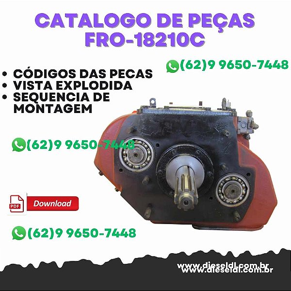 CATÁLOGO DE PEÇAS  TRANSMISSÃO FRO-18210C EATON FULLER