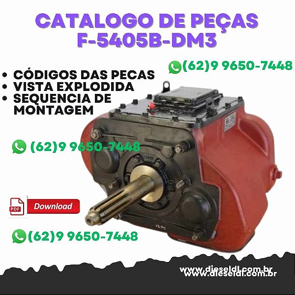CATÁLOGO DE PEÇAS  TRANSMISSÃO  F-5405B-DM3   EATON FULLER