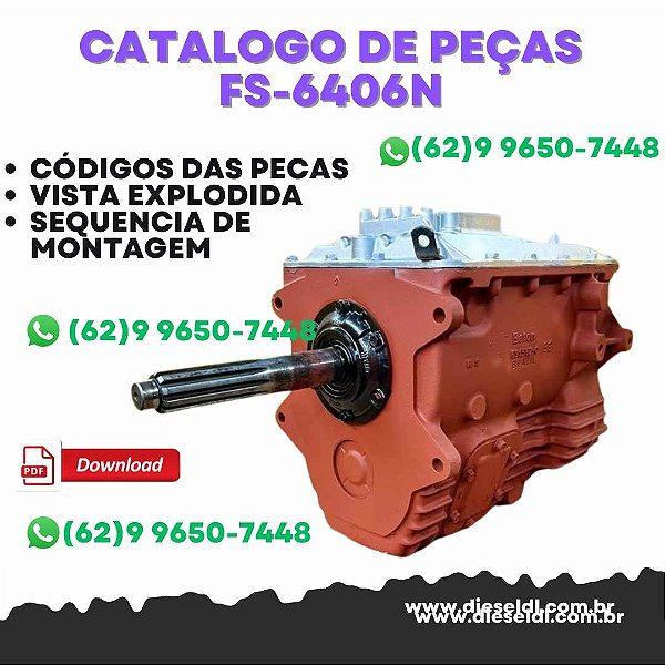 CATÁLOGO DE PEÇAS  TRANSMISSÃO FS-6406N EATON FULLER