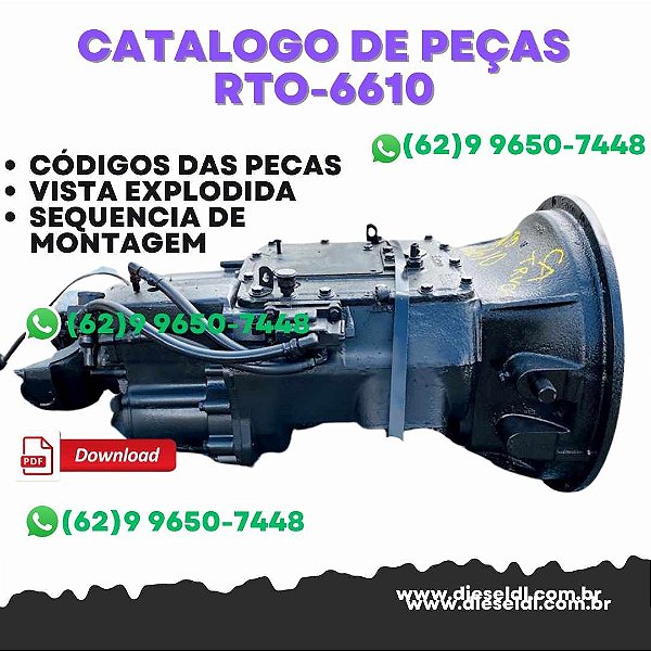 CATÁLOGO DE PEÇAS TRANSMISSÃO RTO-6610 EATON FULLER