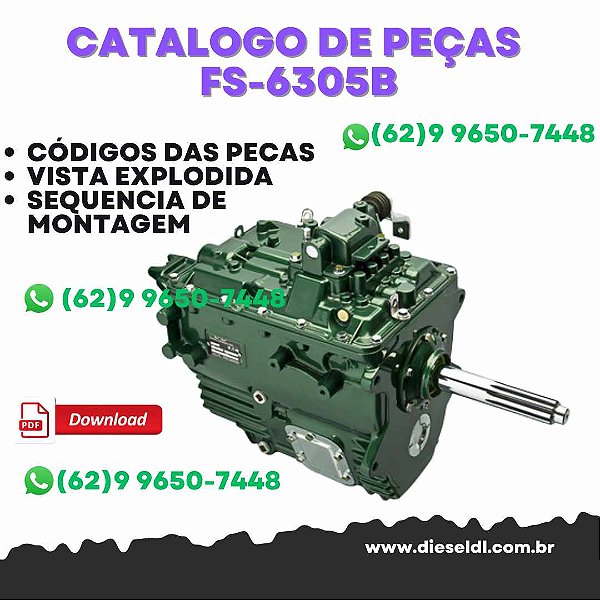 CATÁLOGO DE PEÇAS TRANSMISSÃO FS-6305B - 2011 EATON FULLER