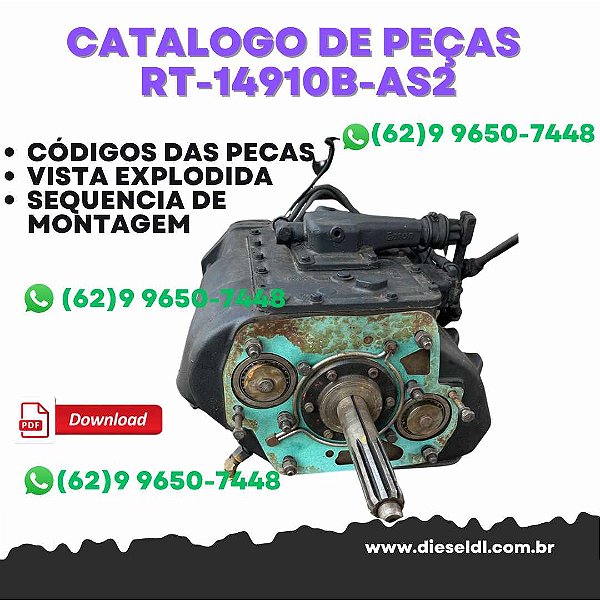 CATÁLOGO DE PEÇAS TRANSMISSÃO RT-14910B-AS2 - 2011 EATON FULLER
