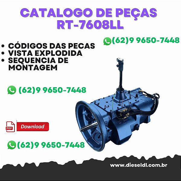 CATÁLOGO DE PEÇAS TRANSMISSÃO  RT-7608LL  EATON FULLER