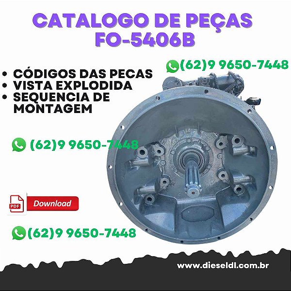 CATÁLOGO DE PEÇAS TRANSMISSÃO FO-5406B-DM3 -2011 EATON FULLER