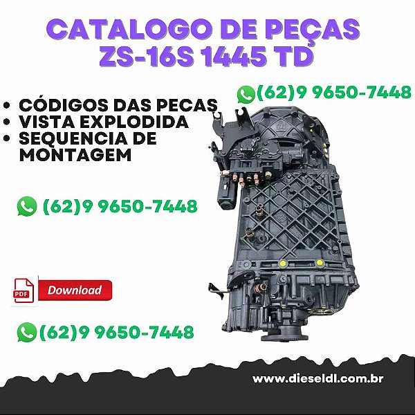 CATÁLOGO DE PEÇAS  TRANSMISSÃO 16S 1445 TD  ZF