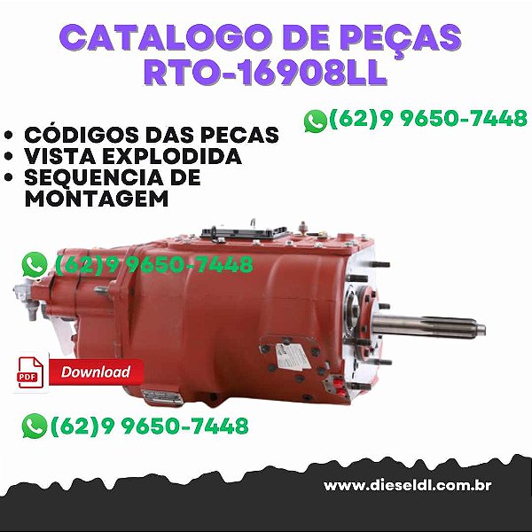 CATÁLOGO DE PEÇAS  TRANSMISSÃO RTO-16908LL 2011  EATON FULLER
