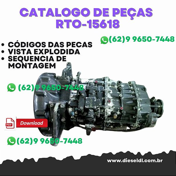 CATÁLOGO DE PEÇAS  TRANSMISSÃO RTO-15618  2011  EATON FULLER
