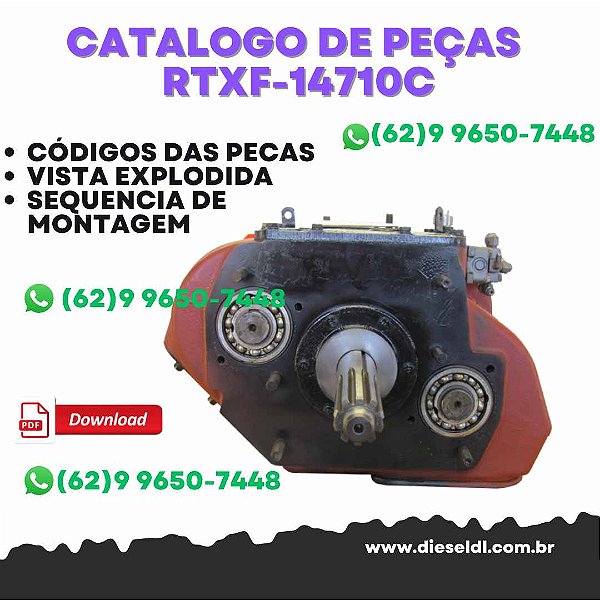 CATÁLOGO DE PEÇAS  TRANSMISSÃO  RTXF-14710C 2011  EATON FULLER
