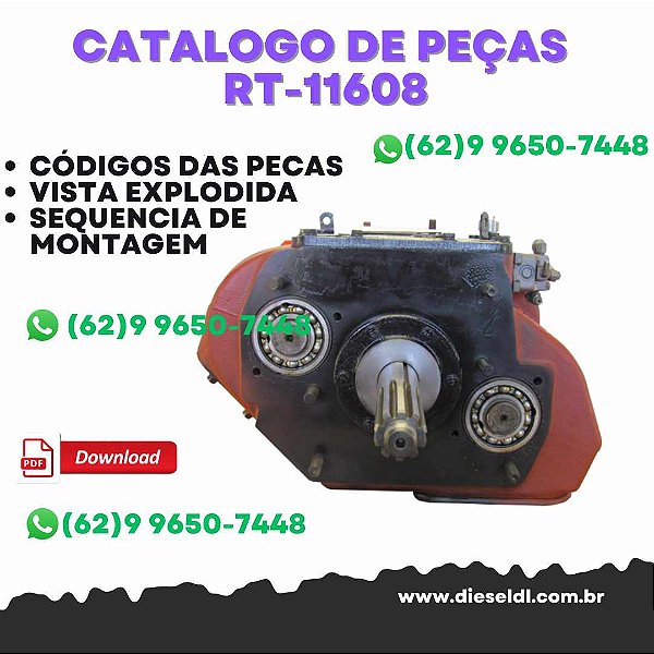 CATÁLOGO DE PEÇAS  TRANSMISSÃO RT-11608 2011  EATON FULLER