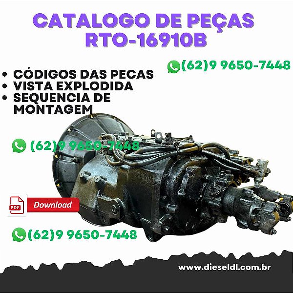 CATÁLOGO DE PEÇAS  TRANSMISSÃO RTO-16910B-DM2 2011  EATON FULLER