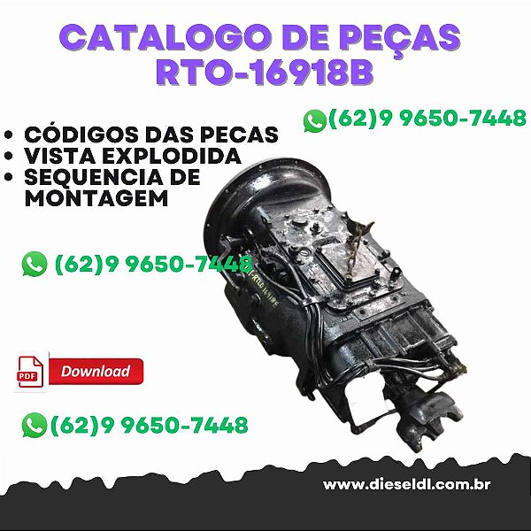 CATÁLOGO DE PEÇAS  TRANSMISSÃO RTLO-16918B 2011  EATON FULLER