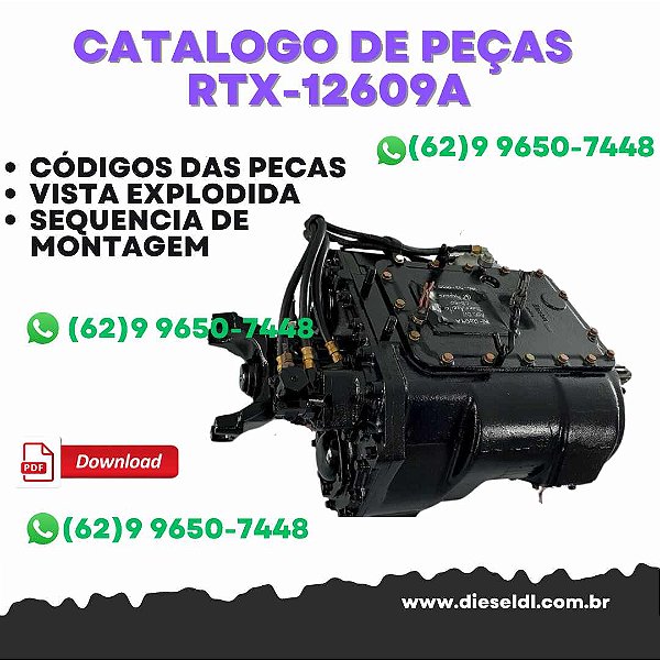 CATÁLOGO DE PEÇAS  TRANSMISSÃO  RTX-12609A  2011  EATON FULLER
