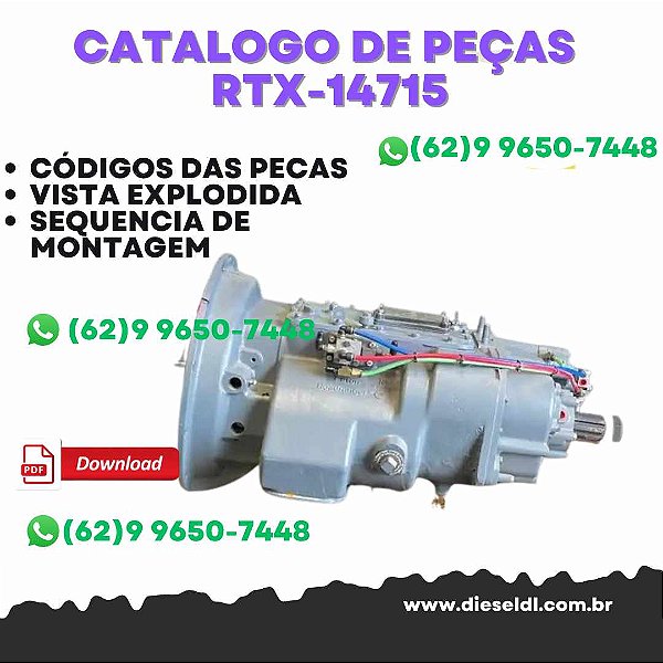 CATÁLOGO DE PEÇAS  TRANSMISSÃO RTX-14715  2011  EATON FULLER