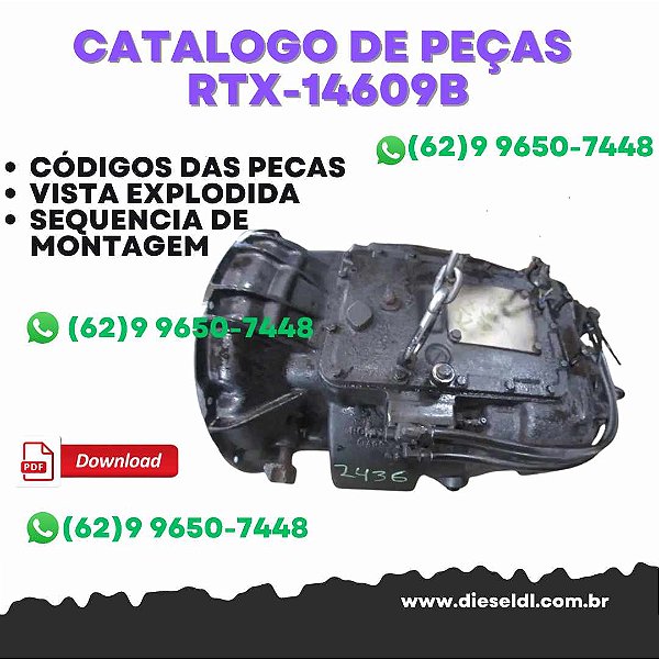 CATÁLOGO DE PEÇAS  TRANSMISSÃO RTX-14609B  2011  EATON FULLER