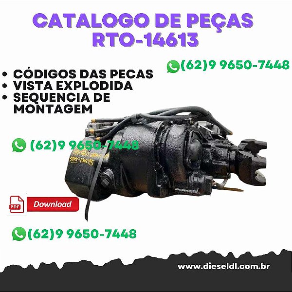 CATÁLOGO DE PEÇAS  TRANSMISSÃO RTO-14613 2011  EATON FULLER