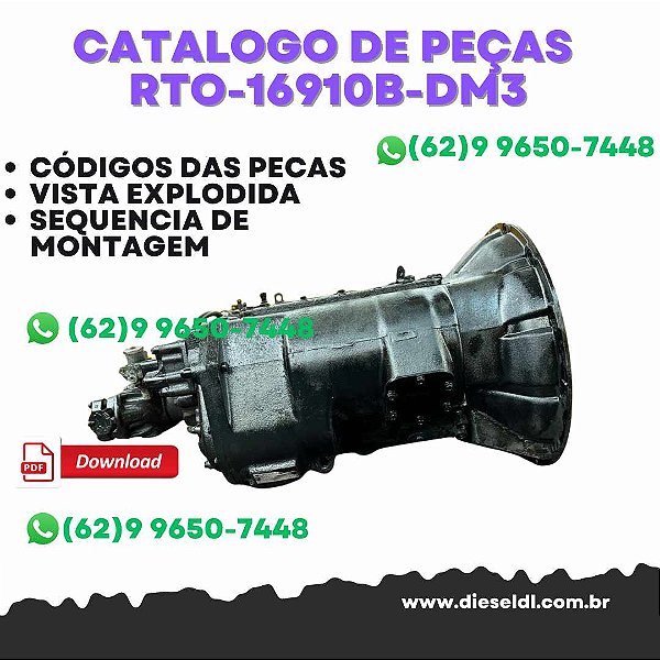 CATÁLOGO DE PEÇAS  TRANSMISSÃO  RTO-16910B-DM3 2011  EATON FULLER