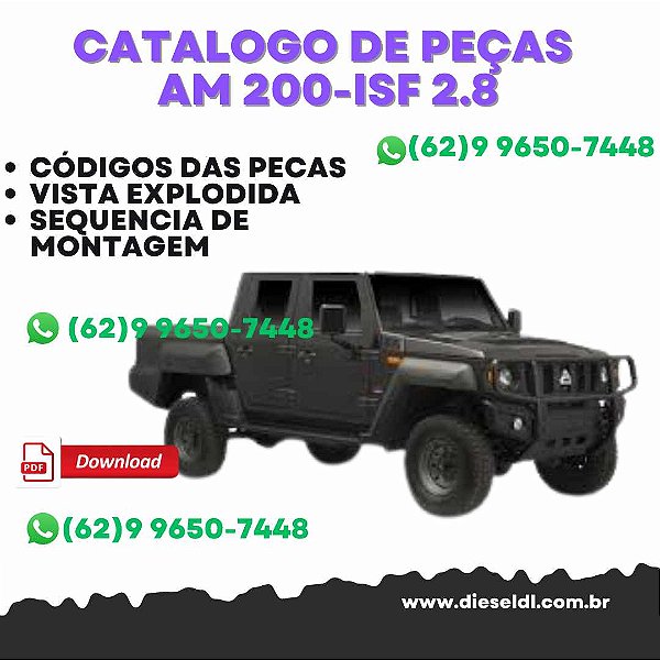 CATÁLOGO DE PEÇAS MARRUÁ AM 200 G2 - ISF 2.8 / AM 300 G2 - ISF 2.8 AGRALE