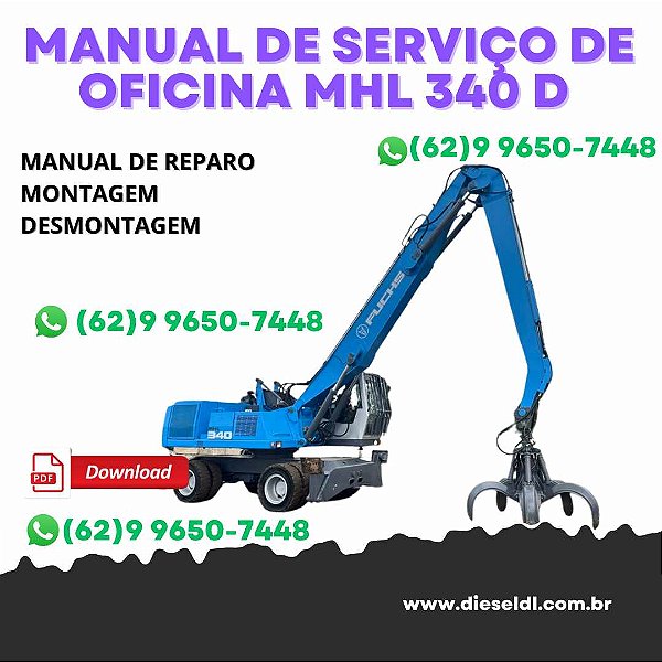 MANUAL DE SERVIÇO DE OFICINA MHL340 D TEREX