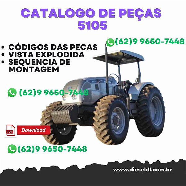 CATÁLOGO DE PEÇAS TRATOR 5105  AGRALE