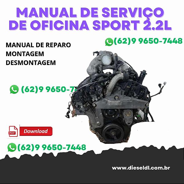 MANUAL DE SERVIÇO DE OFICINA MOTOR CAPTIVA SPORT - 2.2L / 2.4L