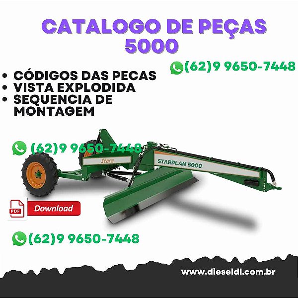 CATÁLOGO DE PEÇAS NIVELADORA STARPLAN 5000  STARA